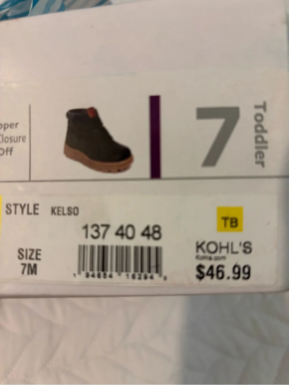 Carter's Black and Tan Rugged Toddler Boot